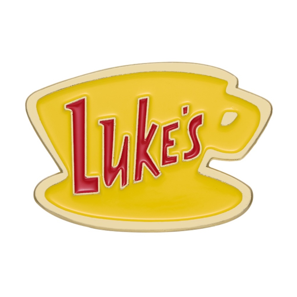 GILMORE GIRLS LUKES DINER COFFEE CUP OIL DRIPPED ENAMEL PIN LAPEL PIN BROOCH NWT